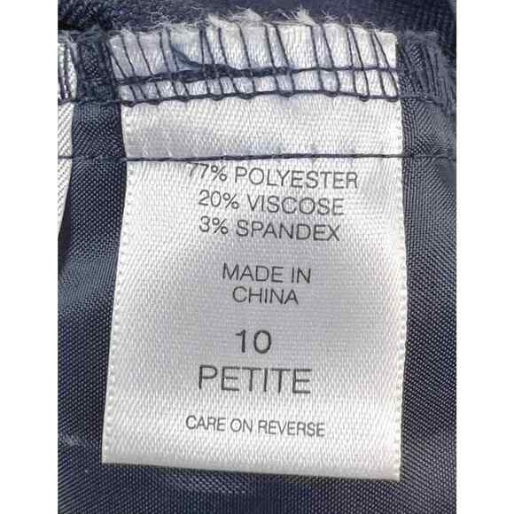 7th Avenue Design Studio Women's Blue Dress Pants Size 10P - Picture 3 of 4